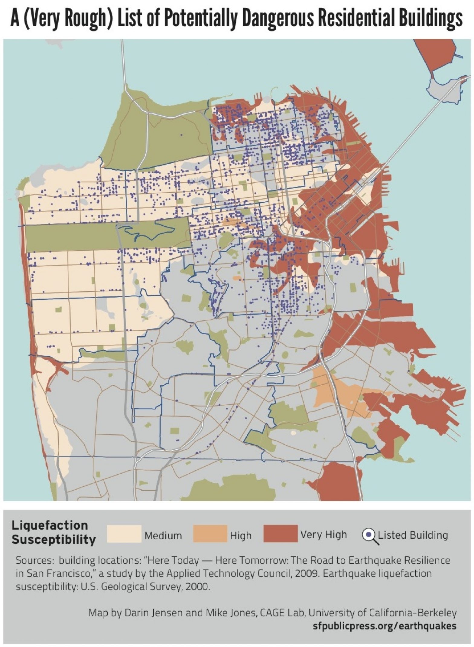 Potentially Earthquake Unsafe Residential Buildings A Very Rough List San Francisco Public Press