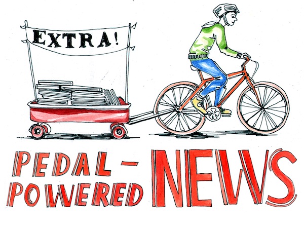 Pedal-Powered News Kickstarter Campaign logo