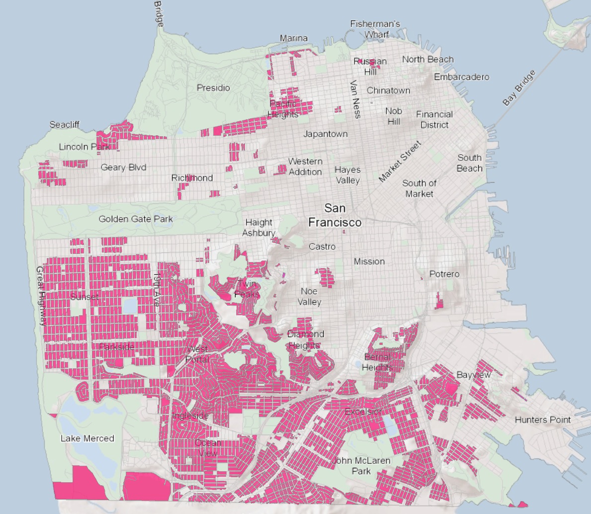 Single-family home zoning in San Francisco